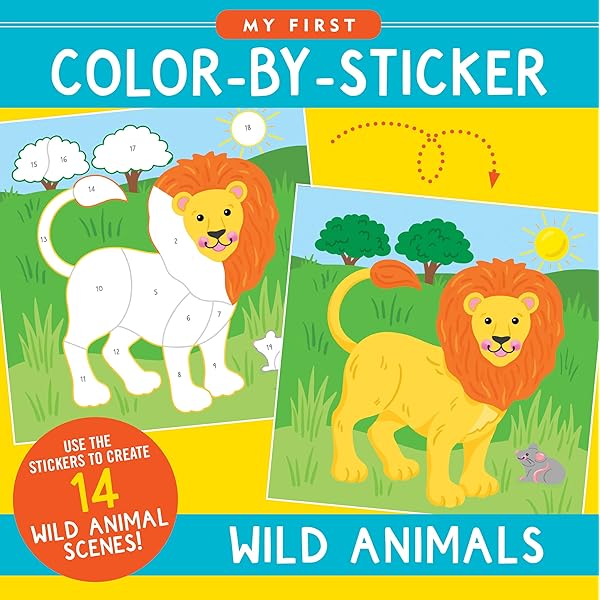 Usborne sticker book Wild Animals シールブック Buy First Sticker Book Wild Animals: Book Thirty-Four Book